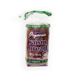 Klosterman Organic Raisin Bread.