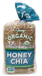 My bread for today was Franz's Organic Honey Chia.