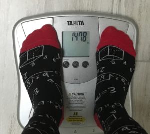 Day 21 weigh-in. 