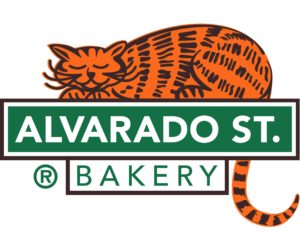 The Alvarado St. Bakery logo with Greta on it.