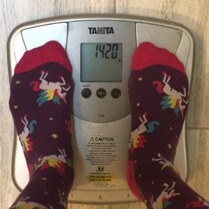 Week 10 weigh in: 142 lbs.